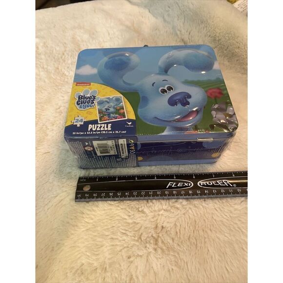 Blue's Clues & You Large Lunch Tin Box with 24 pc puzzle inside - TW1 - Picture 6 of 7